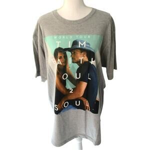 Tim McGraw Faith Hill Soul 2 Soul World Tour Concert T-Shirt 2017 Size XL